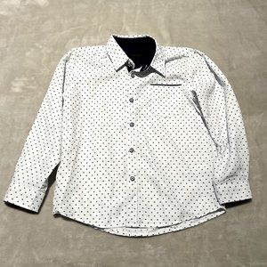 Nomad Boys Button Down | Blue & White Size 6-7